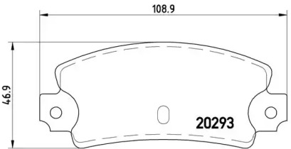 Комплект тормозных колодок BREMBO P 23 008