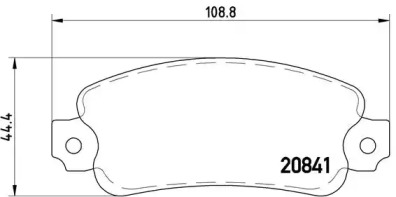 Комплект тормозных колодок BREMBO P 23 014