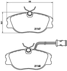 Комплект тормозных колодок BREMBO P 23 041