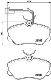 Комплект тормозных колодок BREMBO P 23 045