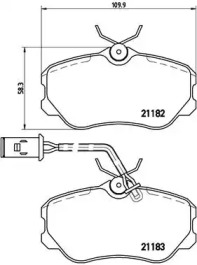 Комплект тормозных колодок BREMBO P 23 047