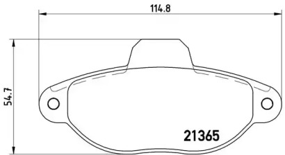 Комплект тормозных колодок BREMBO P 23 054