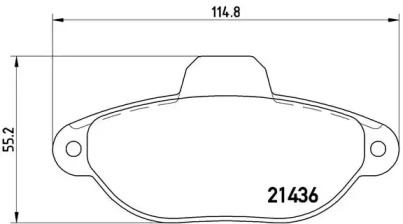 Комплект тормозных колодок BREMBO P 23 060