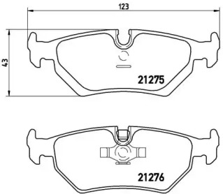 Комплект тормозных колодок BREMBO P 23 062