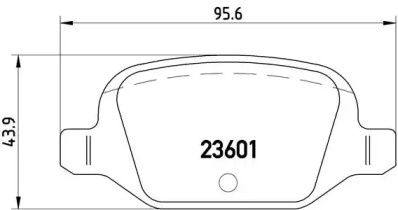 Комплект тормозных колодок BREMBO P 23 064