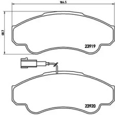 Комплект тормозных колодок BREMBO P 23 092