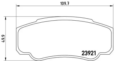 Комплект тормозных колодок BREMBO P 23 093