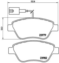 Комплект тормозных колодок BREMBO P 23 108