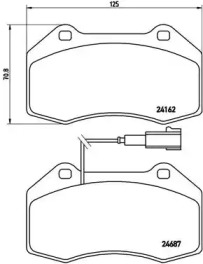 Комплект тормозных колодок BREMBO P 23 117