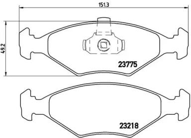 Комплект тормозных колодок BREMBO P 23 123