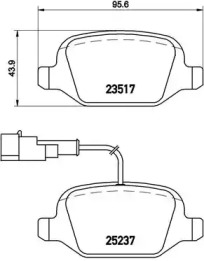 Комплект тормозных колодок BREMBO P 23 131