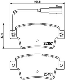 Комплект тормозных колодок BREMBO P 23 142