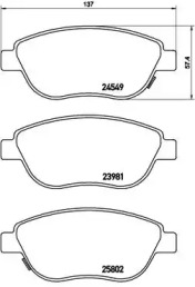 Комплект тормозных колодок BREMBO P 23 153