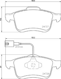 Комплект тормозных колодок BREMBO P 23 163