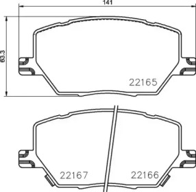 Комплект тормозных колодок BREMBO P 23 164