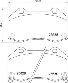 Комплект тормозных колодок BREMBO P 23 182