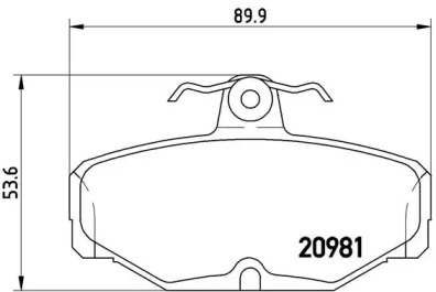 Комплект тормозных колодок BREMBO P 24 018