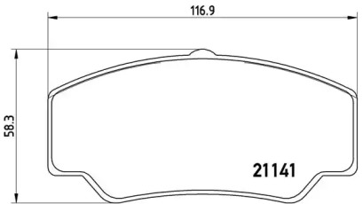 Комплект тормозных колодок BREMBO P 24 023