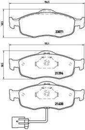 Комплект тормозных колодок BREMBO P 24 034