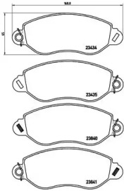 Комплект тормозных колодок BREMBO P 24 053