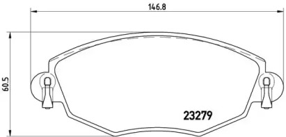 Комплект тормозных колодок BREMBO P 24 060