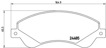 Комплект тормозных колодок BREMBO P 24 065