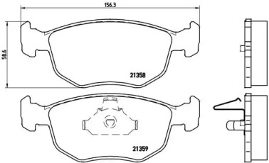 Комплект тормозных колодок BREMBO P 24 069