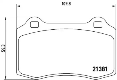 Комплект тормозных колодок BREMBO P 24 073