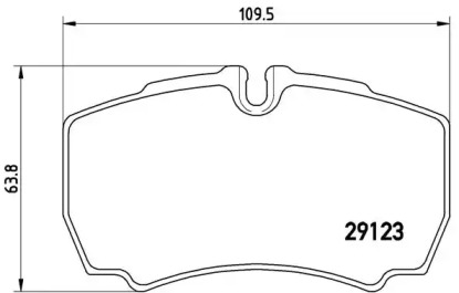 Комплект тормозных колодок BREMBO P 24 084