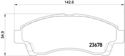 Комплект тормозных колодок BREMBO P 24 149