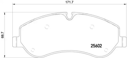 Комплект тормозных колодок BREMBO P 24 152