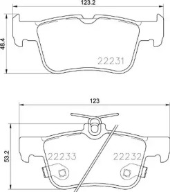 Комплект тормозных колодок BREMBO P 24 201