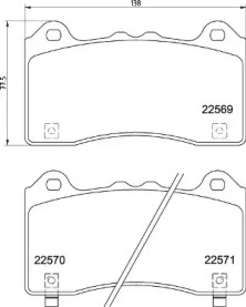 Комплект тормозных колодок BREMBO P 24 202