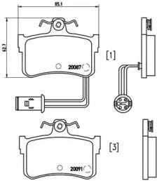 Комплект тормозных колодок BREMBO P 28 015