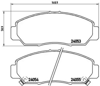 Комплект тормозных колодок BREMBO P 28 047