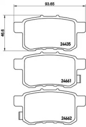 Комплект тормозных колодок BREMBO P 28 072