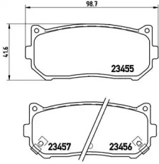 Комплект тормозных колодок BREMBO P 30 008