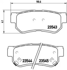 Комплект тормозных колодок BREMBO P 30 014