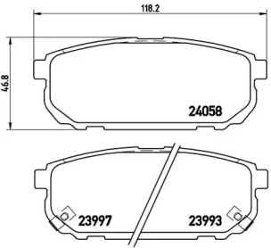 Комплект тормозных колодок BREMBO P 30 023