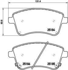 Комплект тормозных колодок BREMBO P 30 064