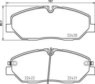 Комплект тормозных колодок BREMBO P 30 090