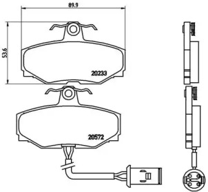 Комплект тормозных колодок BREMBO P 36 006