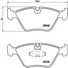 Комплект тормозных колодок BREMBO P 36 007