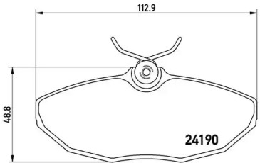 Комплект тормозных колодок BREMBO P 36 015