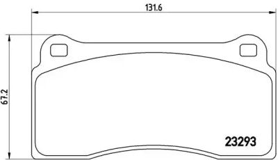 Комплект тормозных колодок BREMBO P 36 018