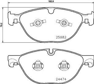 Комплект тормозных колодок BREMBO P 36 029