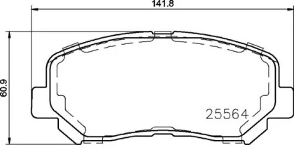 Комплект тормозных колодок BREMBO P 37 019