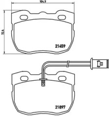 Комплект тормозных колодок BREMBO P 44 004