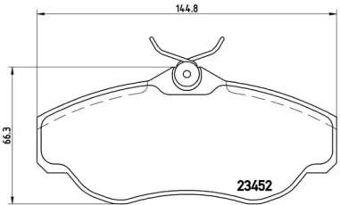 Комплект тормозных колодок BREMBO P 44 008