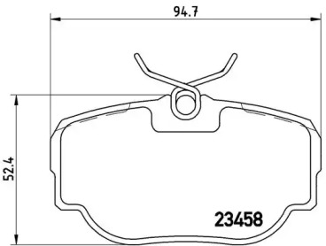 Комплект тормозных колодок BREMBO P 44 009